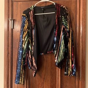 Rainbow sequin light jacket/cover